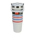thumbnail image 6 of Ozark Trail 30 oz Swivel Tumbler, White with Red/Blue Stripes, 6 of 9