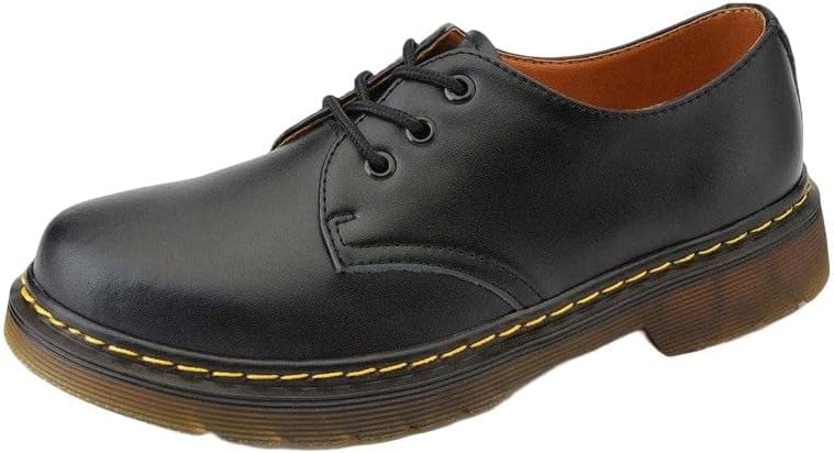 Men's Leather Short Boots - Sewn Autumn Boots With Rubber Sole, Casual Outdoor Work Shoes - View #9