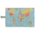 thumbnail image 4 of PKQWTM Vintage World Map And Markers Book Cover Book Protector Book Sleeve Book Pouch Book Bag 6x9 inch, 4 of 4