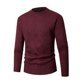 thumbnail image 1 of pstuiky Camisas para hombre de manga larga, Suéter informal de moda para hombre, color liso, manga larga, cuello redondo. Tops de hombre l, 1 of 2