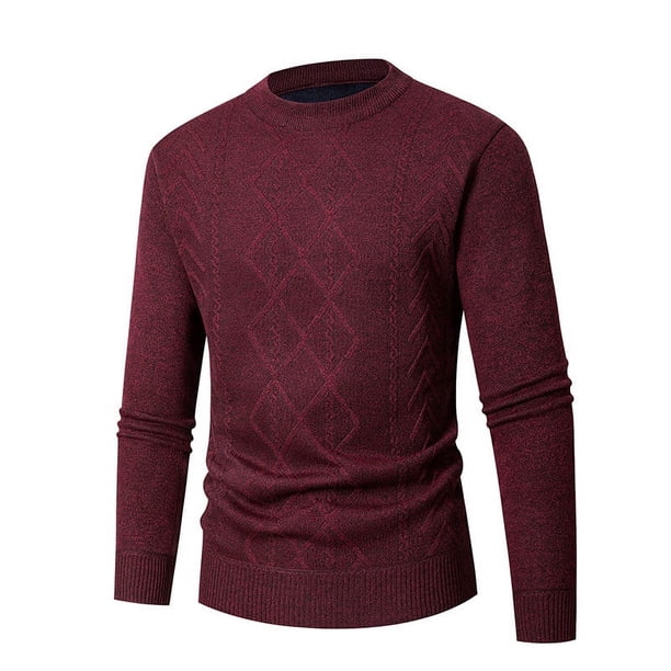 pstuiky camisetas de manga larga para hombre, Suéter informal de moda para hombre, color liso, manga larga, cuello redondo. salir tops xxxxl