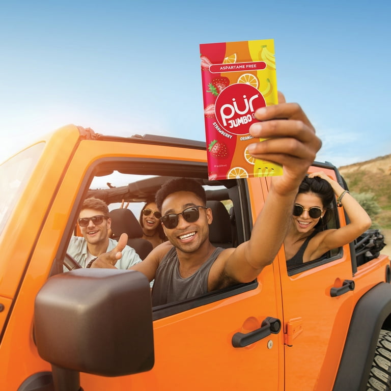 The PUR Company Jumbo Sugar-Free Gum 3X Bigger with Natural