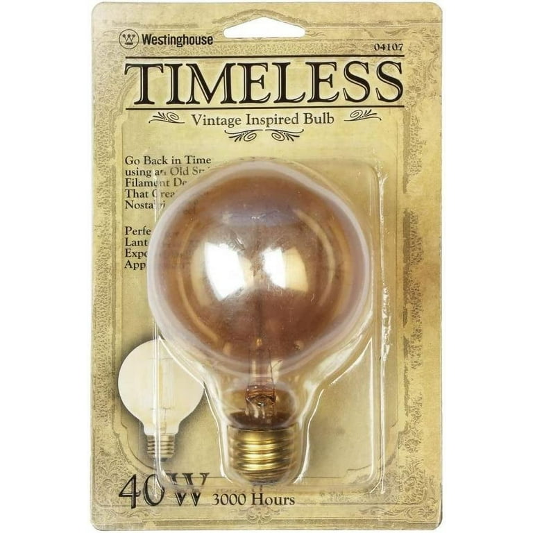 Westinghouse 40-Watt Timeless Vintage Inspired Incandescent G25 Light Bulb