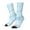 White, variant on Blue Marble Print Adult Socks,Crew Socks,Casual Calf Socks,Daily Wear Socks for Men & Women, Perfect for Sports, Casual and Everyday Use