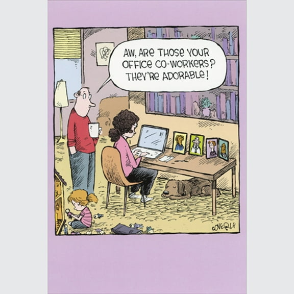 Nobleworks Photos of Adorable Office Co-Workers Funny / Humorous Administrative Professionals Day Card