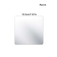 thumbnail image 4 of Bearachild Paquete de 4 pegatinas de espejo Flexible de longitud completa espejo plástico superficie lisa efecto reflectante autoadhesivo decoración de Decoración del hogar Bearachild HA011895-00, 4 of 6