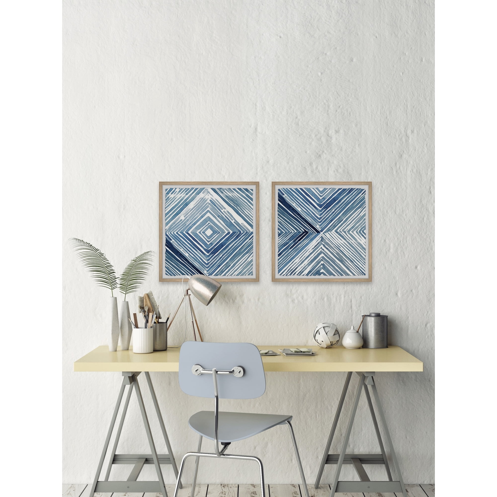Marmont Hill Lines and Art Diptych