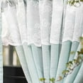 thumbnail image 4 of SLYNSHome Sheer Curtains for Windows 23.6x59 inch Valance Decoration Half Curtains for Young Girl Bedroom Kitchen Decoration, 4 of 7