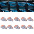 thumbnail image 3 of 1 In 4 Out Wire Joint, 20Pcs Durable T Wire Connector With High Temperature Resistance For Motors Orange, 3 of 8