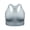 Glacier Grey, variant on Women's Plus Size Sports Bra High Support Seamless Racerback