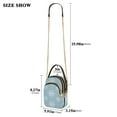 thumbnail image 2 of FORMRS Crossbody Bag for Women Quilted Travel Shoulder Cell Phone Purse with Chain Strap Handbag, Gray Snowflake, 2 of 7