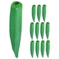 thumbnail image 4 of Mobutofu 12pcs Faux Okra Props for Creative Vegetable Models in Home, 4 of 7
