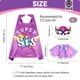 thumbnail image 4 of Disfraz de superhéroe de D.Q.Z con vestido de tutú y máscara, color morado, 4 of 5