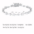 thumbnail image 2 of Moissanite Tennis Bracelet for Women Mixed Cut D Color VVS1 Clarity Moissanite Bracelet Chain 925 Sterling Silver Tennis Bracelets Women Jewelry 15-21CM, 2 of 9