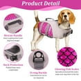 thumbnail image 3 of QBLEEV Dog Life Jacket and Life Vest, Pet Safety Coat, Reflective Adjustable Puppy Lifesaver with Rescue Handle, Ripstop Safety Swimsuit for Small to Large Dog-XXL, 3 of 7