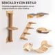 thumbnail image 3 of Repisas para gatos pared juego de 6 piezas muebles para gatos montados en la pared con puente escalones y rascador, 3 of 8