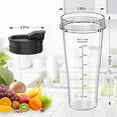 thumbnail image 2 of Replacement parts for Ninja Blender, 24oz Ninja Blender cups with lids, Blenderblad of the Nutri Ninja (FMY), Photo ColorPhoto Color, 2 of 5