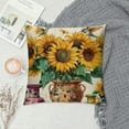 thumbnail image 2 of ONETECH Sunflower Throw Pillow Cover,  Home or Office Decor Couch Sofa Pillowcase for Living Room Bedroom, House Decor Supplies, 2 of 5