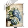 thumbnail image 5 of Floral Decor Hydrangea Retro Aluminum Sign 12x16 IN Metal Tin Sign Hydrangea Flower Wall Plaque Antique Wall Decor for Living Room Tin Garden Signs for Outside Yard Sign, 5 of 6