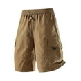 thumbnail image 2 of Womens Elastic Waist Cargo Shorts with Pockets Womens Walking Shorts Athletic Women's Shorts, 2 of 3