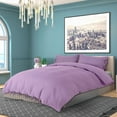 thumbnail image 2 of Unique Bargains 3-Pack Bow Tie Duvet Cover Bedding Set Twin Light Purple, 2 of 8