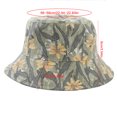 thumbnail image 2 of ZPAQI Casual Fisherman Hat Japanese Flower Printing Bucket Hat Sunscreen for Camping, 2 of 16