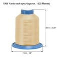 thumbnail image 4 of Uxcell 1968 Yards 150D/0.25mm Extra Strong Bonded Polyester Thread (Wheat), 4 of 6