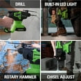 thumbnail image 6 of Greenworks 24V Brushless SDS-Plus 2J Rotary Hammer, Battery Not Included HM24L00, 6 of 8