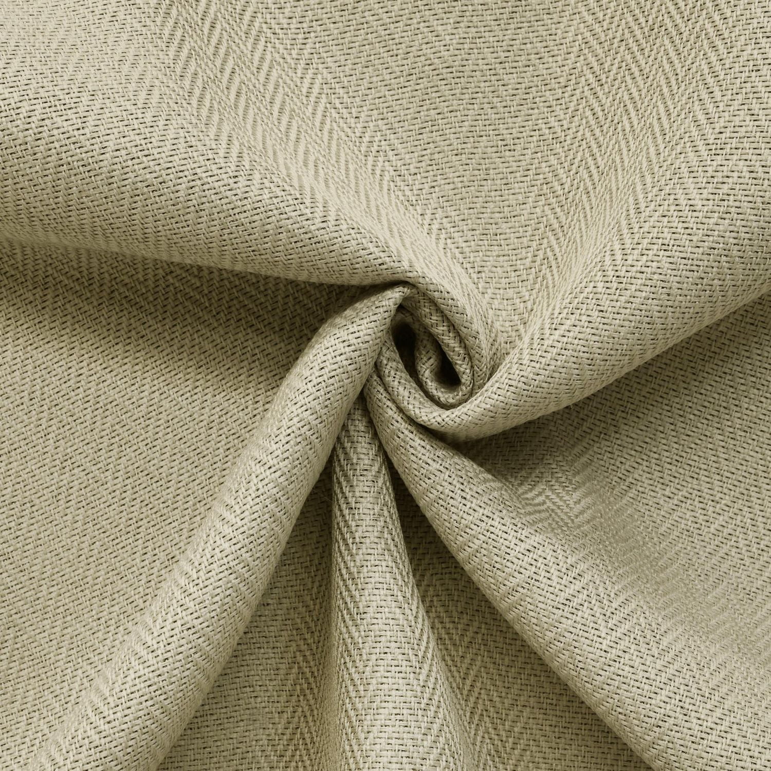 Loft Living Girona Room Darkening Dual Header Single Curtain Panel 52 x 84 in Linen