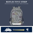 thumbnail image 5 of FORMRS Unisex School Backpack 17" Student Travel Bag with Laptop Compartment, Purple Birds Teapots, 5 of 7