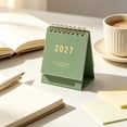 thumbnail image 4 of Small Desk Calendar 2027, Compact Desktop Design with Foldable Stand, Modern English Monthly Calendar for Office Home Study, Paper Desk Decor, Practical Gift for Colleagues, Students, Family, 4 of 7