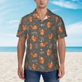 thumbnail image 2 of Haiem cute fall fox leaf Printed Hawaiian Shirt for Men - Men’s Casual Beach Summer Shirts - Stretch Fabric with Modern Fit-3X-Large, 2 of 7