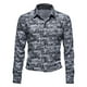 thumbnail image 2 of Camisa de hombre con estampado de rayas de negocios ligeras de manga larga de nuevo estilo de otoño e invierno Pompotops  oipoqjl26148, 2 of 4