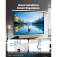 thumbnail image 5 of KFFKFF 120-Inch Motorized Projector Screen, 4:3 Electric Projection Display with Remote Control, Wall-Mountable Screen for Home, Office, or Theater Use, 5 of 9