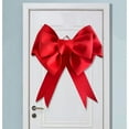 thumbnail image 5 of 19.7x23.6In Large Red Bow Wreath,Vintage Wreath Bow for Xmas,Reuasable Outdoor Large Wreath Bow for Holiday,Weeding Supplies, 5 of 6