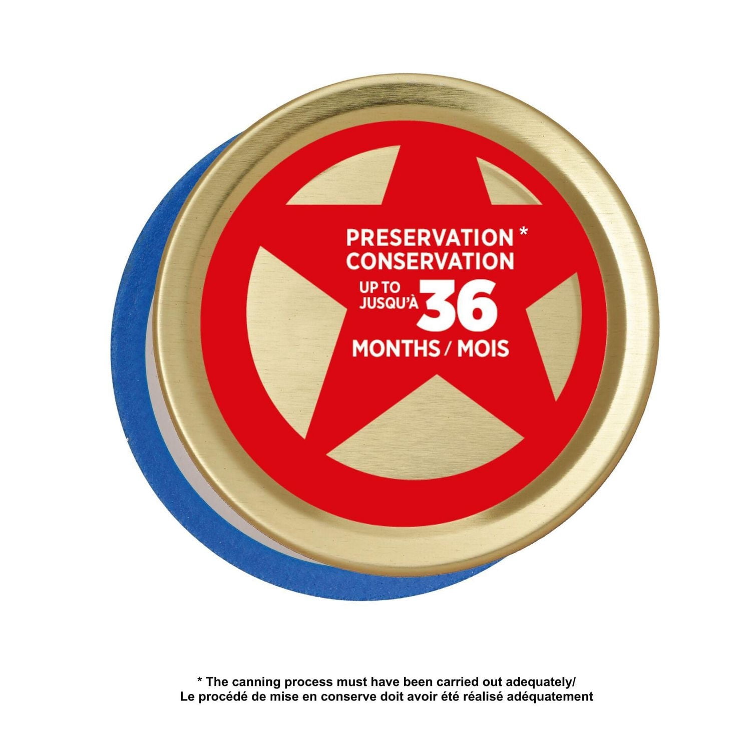 Starfrit 12 Bandes et Couvercles à Ouverture Régulière, 70 mm, Pour Bocaux Mason, Sans BPA, Résistants à la Rouille, Étanchéité Forte, Mise en Conserve Sécuritaire