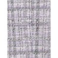 thumbnail image 5 of INSPIRE CHIC Women's Plaid Grid Peter Pan Collar Long Sleeve A-line Vintage Tweed Dress XL Purple, 5 of 6