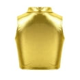 thumbnail image 4 of YIZYIF Big Girls Metallic Sleeveless Crop Top with Pleated Skirt Ballet Jazz Dance Costume, 4 of 7