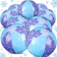 thumbnail image 1 of Beach Balls Leyndo, paquete de 12 unidades, 20 cm, diseño de copos de nieve, 1 of 6
