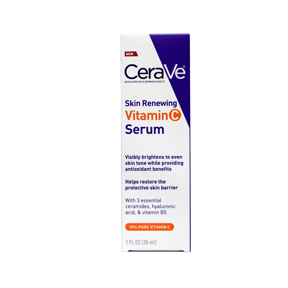 CeraVe Skin Renewing Vitamin C Serum with Ceramides, Hyaluronic Acid