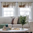 thumbnail image 4 of LALILO Kitchen Curtain Valance Single Deer With Big Beautiful Rod Pocket Window Curtain 52"x 18" Set of 2, 4 of 5