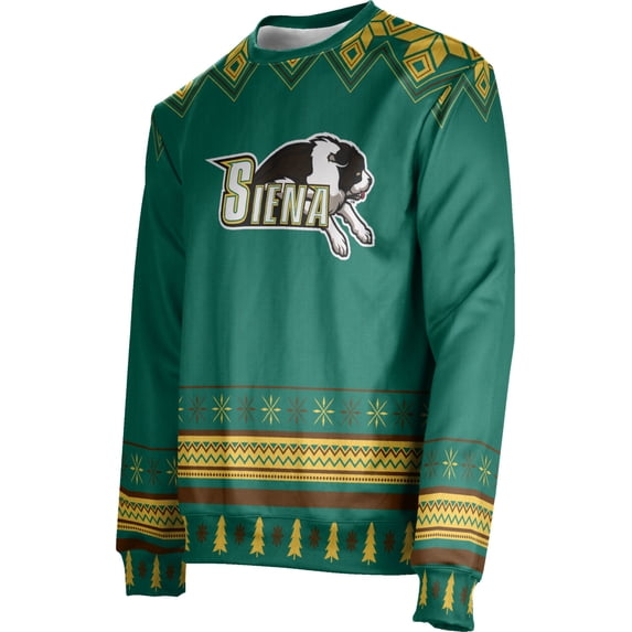 ProSphere Men's Siena College Ugly Holiday Festive Sweater (Apparel)