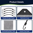thumbnail image 5 of Debonair Central Air Conditioner Cover for Outside Units 36 x 36 - Top Universal Outdoor AC Cover Defender (Mesh, 32" x 32"), 5 of 8