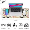 thumbnail image 5 of Long Mouse Pads for Desk,Dachshund and Flower Desk Mats on Top Of Desks, Desk Mouse Pad Extra Large with 3mm Non-Slip Base and Stitched Edge for Gaming,Office,Work,Home 31.5"x11.8", 5 of 6
