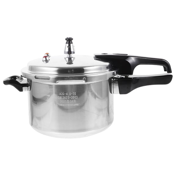 CATIEBYE Aluminum Pressure Cooker, Plated Induction Compatible Cookware Pot, Efficient Safe Kitchen Cooking Tool for Home