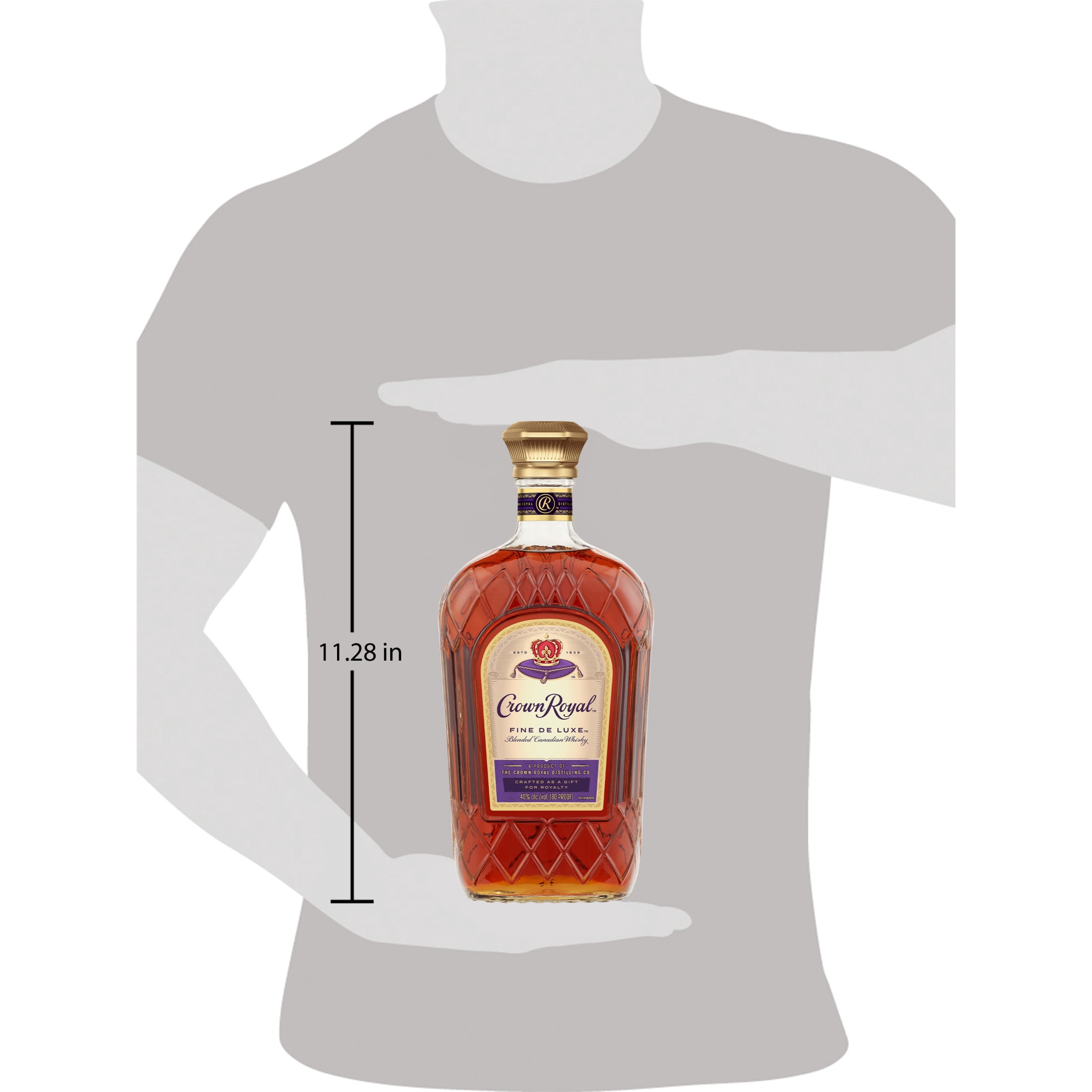 Crown Royal Fine De Luxe Blended Canadian Whisky, 1.75 L, 40% ABV