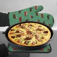 thumbnail image 7 of Bingfone Christmas Dachshund Print Oven Mitts Pot Holders Set 2 PCS for Kitchen for Cooking Grilling Baking BBQ Pot Holders Cook Essentials, 7 of 7
