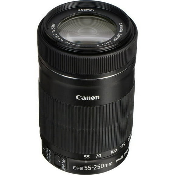 Canon EF-S 55-250mm F/4-5.6 IS STM Telephoto Zoom Lens International Version (No Warranty)