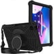 thumbnail image 1 of Funda de EVA a prueba de golpes para Lenovo Tab M10 Plus (3.ª generación), con textura de telaraña, soporte giratorio de 360°, cubierta antiarañazos y correa para el hombro., 1 of 5