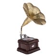 thumbnail image 1 of Classic Gramophone Model que Gramophone Phonograph House Office Decoration - Golden, 1 of 8